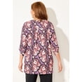 thumbnail image 2 of Catherines Women's Plus Size Dream Drape Zip V-Neck Top, 2 of 6