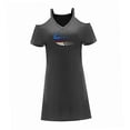 thumbnail image 4 of Vestido de mujer con hombros descubiertos, minivestido transpirable de verano para fiesta de uso diario , xxl, 4 of 7