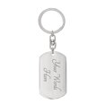 thumbnail image 2 of Lord's Prayer Russian Bible Keychain Stainless Steel or 18k Gold Dog Tag, 2 of 8
