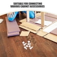 thumbnail image 3 of LOLIPPYY 100pcs Hinge Fasteners Dowel Joint Fasteners White Nylon Wide Compatibility Home Kitchens, 3 of 8