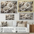 thumbnail image 4 of Designart "Ethereal White Zinnias" Zinnias Canvas Art Print, 4 of 7