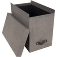 thumbnail image 3 of Bigso John Desktop File Box, With Lid, 7.4 in x 13 in x 10.4 in, Grey, 3 of 7