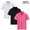 Pink, variant on Boys Cotton Polo Shirts, Summer Collared 3 Piece Short Sleeve Kids School Uniform Tops Navy Size 3-4 T