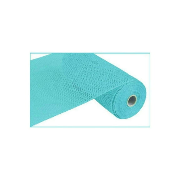 10" Poly Burlap Mesh Ribbon: Turquoise Blue