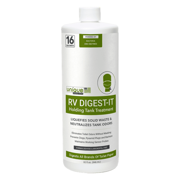 Unique RV DigestIt Black Water RV Holding Tank Treatment Concentrated Liquid Toilet Treatment