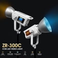 thumbnail image 4 of Yidoblo ZR-300C 300W COB RGB LED Video Light  Photography Lighting 12 Lighting Scenes App Control, 4 of 12