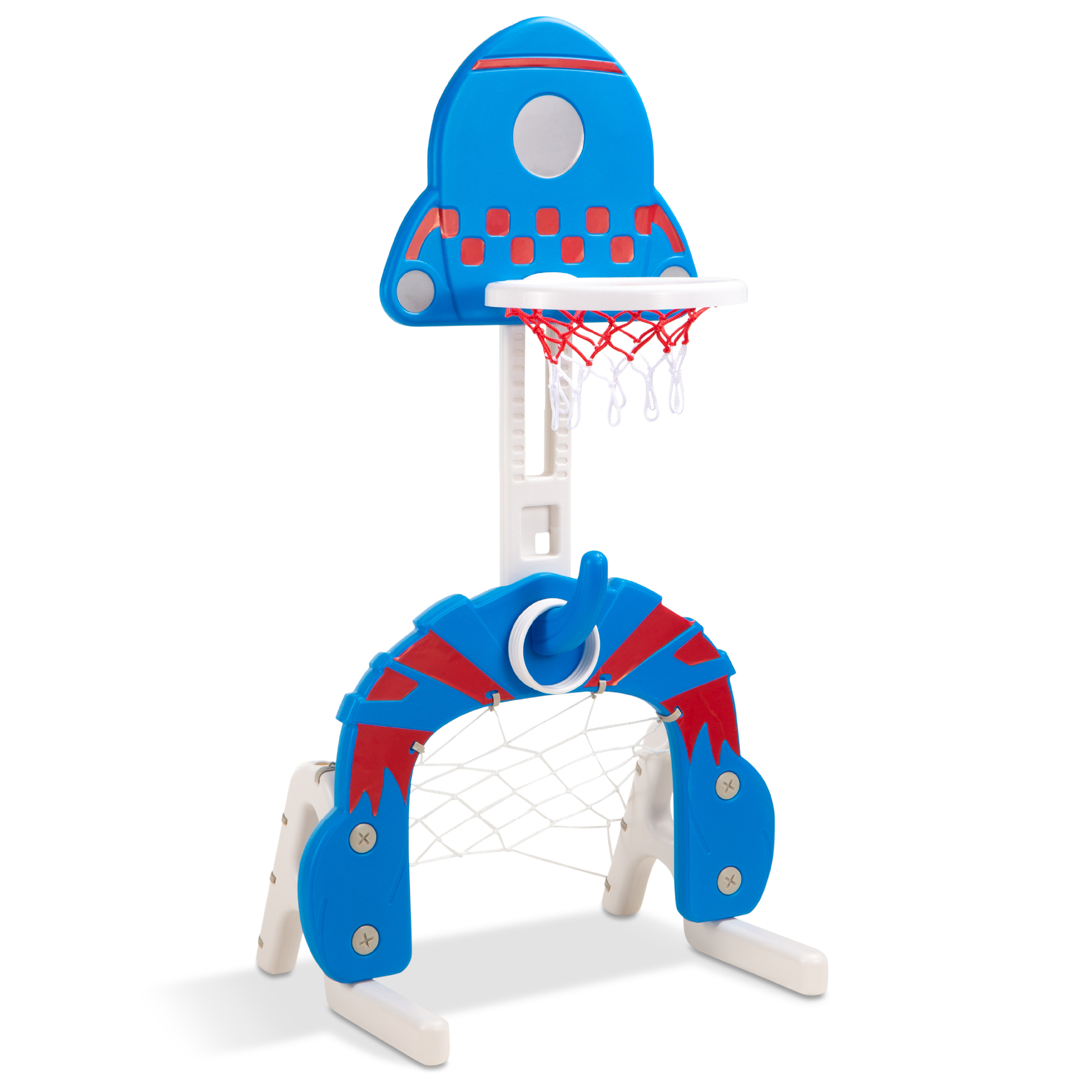 Best Choice Products 3in1 Toddler Basketball Hoop Sports Activity Center Grow With Me Play Set