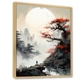 thumbnail image 2 of Designart "Asian Art Samurais horizon III" Asian Floater Framed Canvas Print, 2 of 7