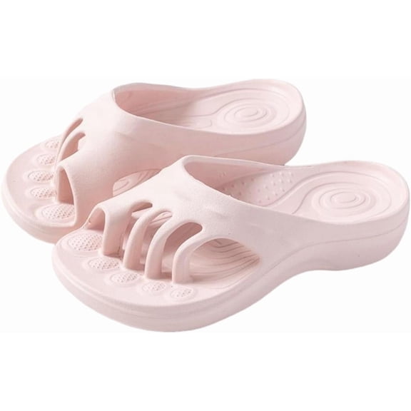 Five Toe Separating Slide Sandals with Arch Support, EVA Non Slip Slippers, Indoor Outdoor Summer Footwear for Women Men