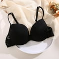 thumbnail image 6 of Sngxgn Women's No Side Effects Underarm and Back-Smoothing Comfort Wireless T-Shirt Bra(Black,36/80B), 6 of 6