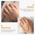 thumbnail image 2 of KAKOWELY 2 anillos de cadena con colgante de cruz, joyería de moda para adolescentes y mujeres., 2 of 4