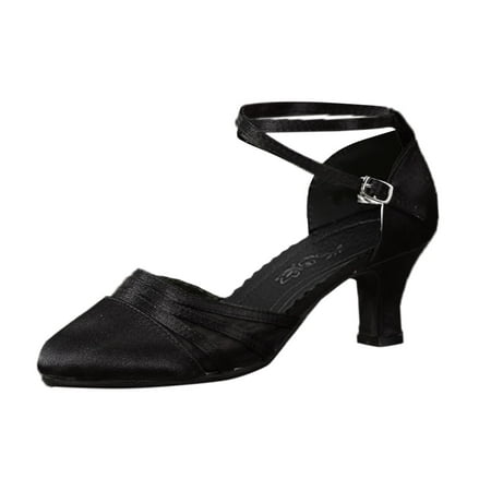 

zuwimk Beach Sandals For WomenWomen s Open Toe Strappy Rhinestone Dress Sandal Low Heel Wedding Shoes Black