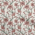 thumbnail image 1 of oneOone Cotton Poplin Maroon Fabric Floral Sewing Material Print Fabric By The Yard 42 Inch Wide, 1 of 5