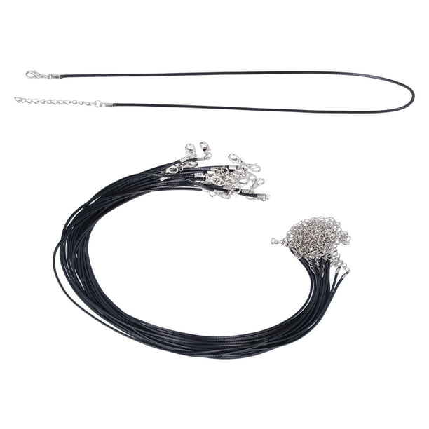 EBTOOLS 20Pcs Waxed Necklace Cords Hanging String Pendants With Clasp