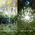 thumbnail image 3 of SolarEra Solar Garden Lights, 180LED Fireworks Solar Lights Outdoor, Waterproof Patio, Home, Garden Decor Lights for Pathway Backyard Lawn Yard, 2 Pack(Multicolor)(Cool White)- Christmas Decorations, 3 of 7