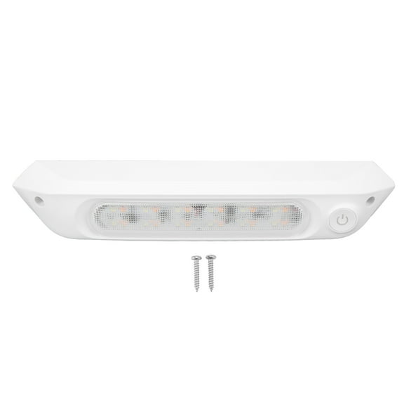 Dual Color LED Awning Light RV Porch 8W Waterproof Utility Strip for Yacht Caravan White Shell