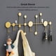 thumbnail image 3 of Ganchos de Pared Advancent para Puerta Decoración para Llaves Colgador de Ropa Estante Colgante Soporte Impermeable Dorado, 3 of 6