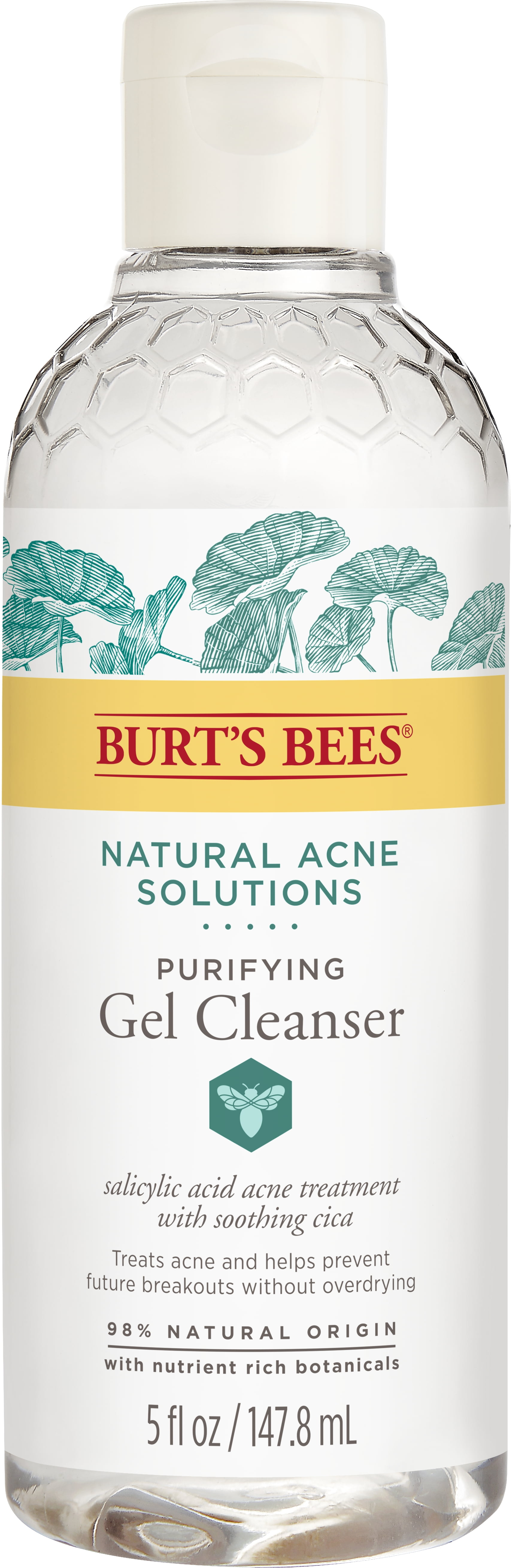 Burt's Bees Natural Acne Solutions Purifying Gel Cleanser, 5 fl oz