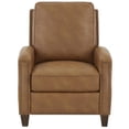 thumbnail image 2 of Comfort Pointe James Saddle Brown Faux Leather Push Back Recliner, 2 of 5
