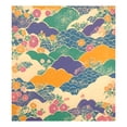 thumbnail image 6 of Yayeee Magnetic Dishwasher Cover for The Front Decoration Home Kitchen Machine Sticker Protector, Beige Floral Wave, 6 of 6