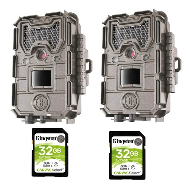 Bushnell Trail Camera Kit Essential 16MP HD Cam Low Glow 2 PACK 2 Cameras + 2 SD CARDS Walmart