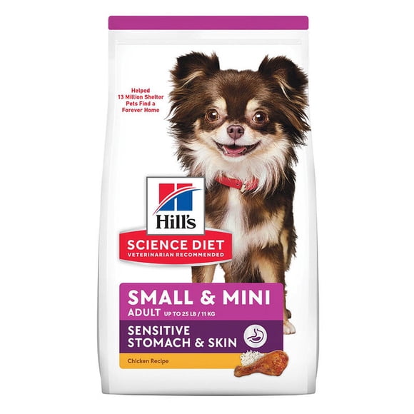 Science Diet, Adult Sensitive Stomach & Skin Small & Mini Chicken Recipe Dry Dog Food - Dry Dog Food, 1.81 kg