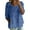 501_Blue, variant on Women's Long Sleeve T-shirt Women'S Print T Shirt Half Sleeved Round Neck Shirt 3/4 Sleeved T Shirt Loose Large Size T Shirt, Women's Long sleeve T-shirt M