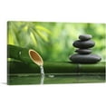 thumbnail image 1 of ARTCANVAS Bamboo Fountain Spa Life Canvas Art Print - Size: 26" x 18" (1.50" Deep), 1 of 9