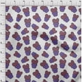 thumbnail image 4 of oneOone Viscose Jersey Purple Fabric Cactus Craft Projects Decor Fabric Printed By The Yard 60 Inch Wide, 4 of 5