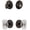Timeless Bronze, variant on Grandeur 828925 Georgetown Solid Brass Single Cylinder Keyed Entry Knobset And Deadbolt