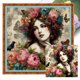 thumbnail image 1 of (11CTACC-5725__C__50X50) Hilo algodón ecológico bordado 11CT 3 hebras impresión 50*50cm kit serie personajes punto cruz Peony Victoria, 1 of 9