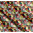 thumbnail image 3 of Soimoi Cotton Voile Fabric Leopard & Argyle Patchwork Print Fabric by The Yard 42 Inch Wide, 3 of 7
