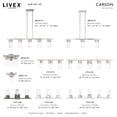 thumbnail image 2 of Livex Lighting - Carson - 3 Light Linear Chandelier In Contemporary Style-15, 2 of 10