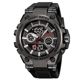 Large Face Digital Sport Watch 5ATM Waterproof Alarm Stopwatch Military s-l400.jpg main image 4