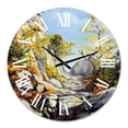 thumbnail image 2 of Designart 'Marble Path In Autumn' Traditional Wall Clock, 2 of 5