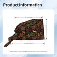 thumbnail image 2 of Scrub Caps Women Men, Exotic Gecko Lizard Colorful Adjustable Working Caps, Turban Hat Cleaning Working Cap with Sweatband, Elastic Bandage Tie Back Nurse Cap, 2 of 5
