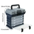 thumbnail image 4 of 4 Layer Large Capacity Fishing Tackle Box Multifunctional Fishing Accessories Storage Box Portable Fishing for Case, 4 of 10