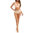 thumbnail image 2 of INSPIRE CHIC Women's Push Up Wirefree Convertible Bras Tummy Control 6 Hooks Underwear C 38 Beige, 2 of 4