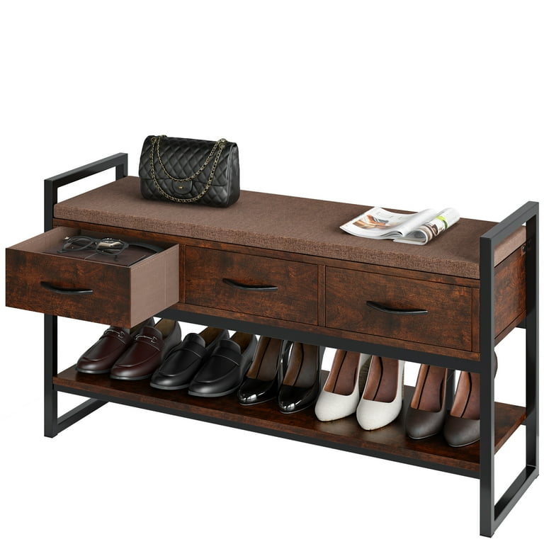 7 Pair Shoe Storage Bench