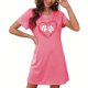 thumbnail image 4 of Camisón corto de mujer, vestido de largo medio con estampado de moda, camisón corto extragrande de mujer, camisón de manga corta con estampado de pecho a la moda, camisón de mujer, 4 of 5