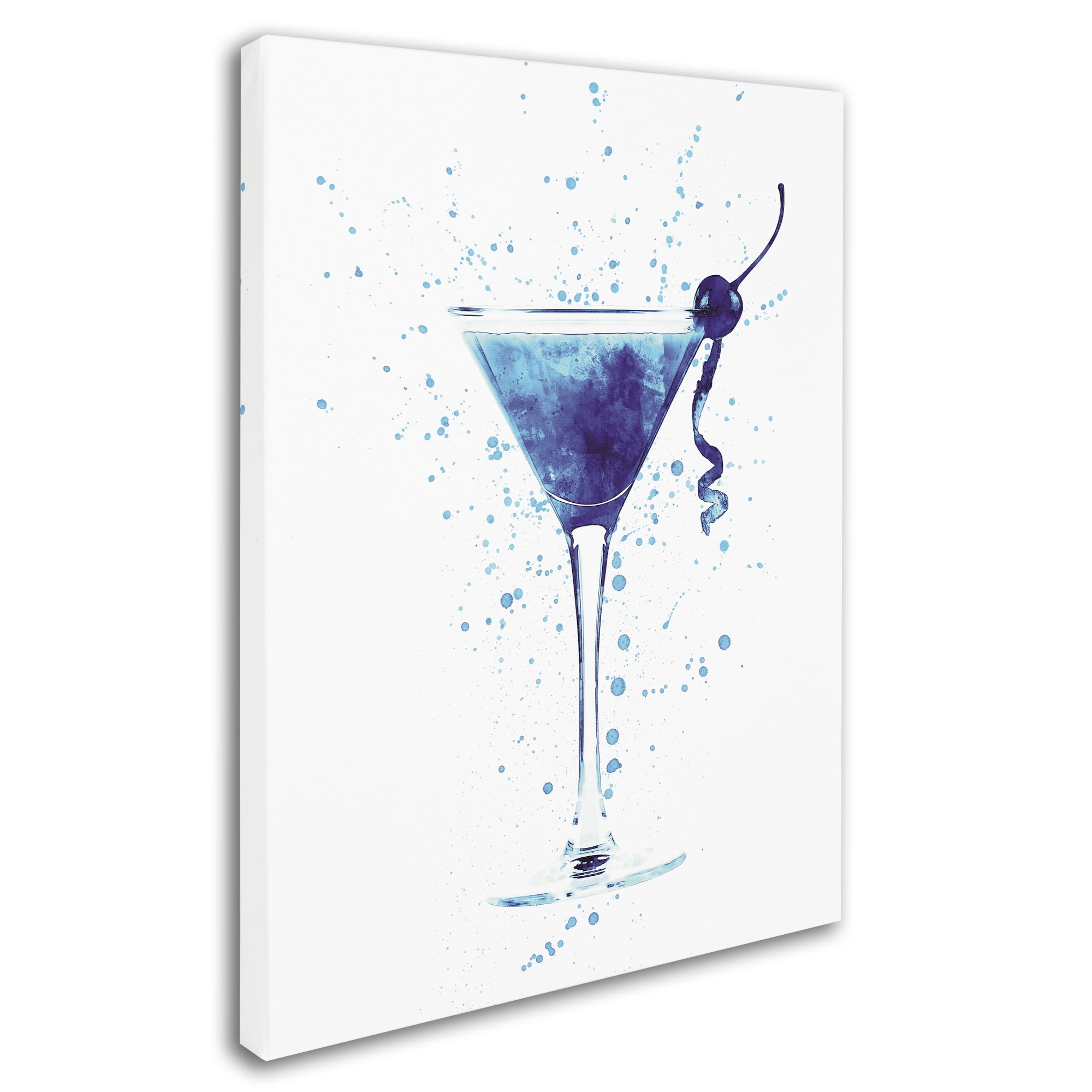 Trademark Fine Art 'Cocktail Drinks Glass Watercolor I' Canvas Art by Michael Tompsett