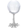 thumbnail image 3 of MECCANIXITY Alloy Crystal Ball Display Holder Egg Sphere Stand Silver Light Luxury Tree Shape Large Size for Home Decoration, 3 of 5