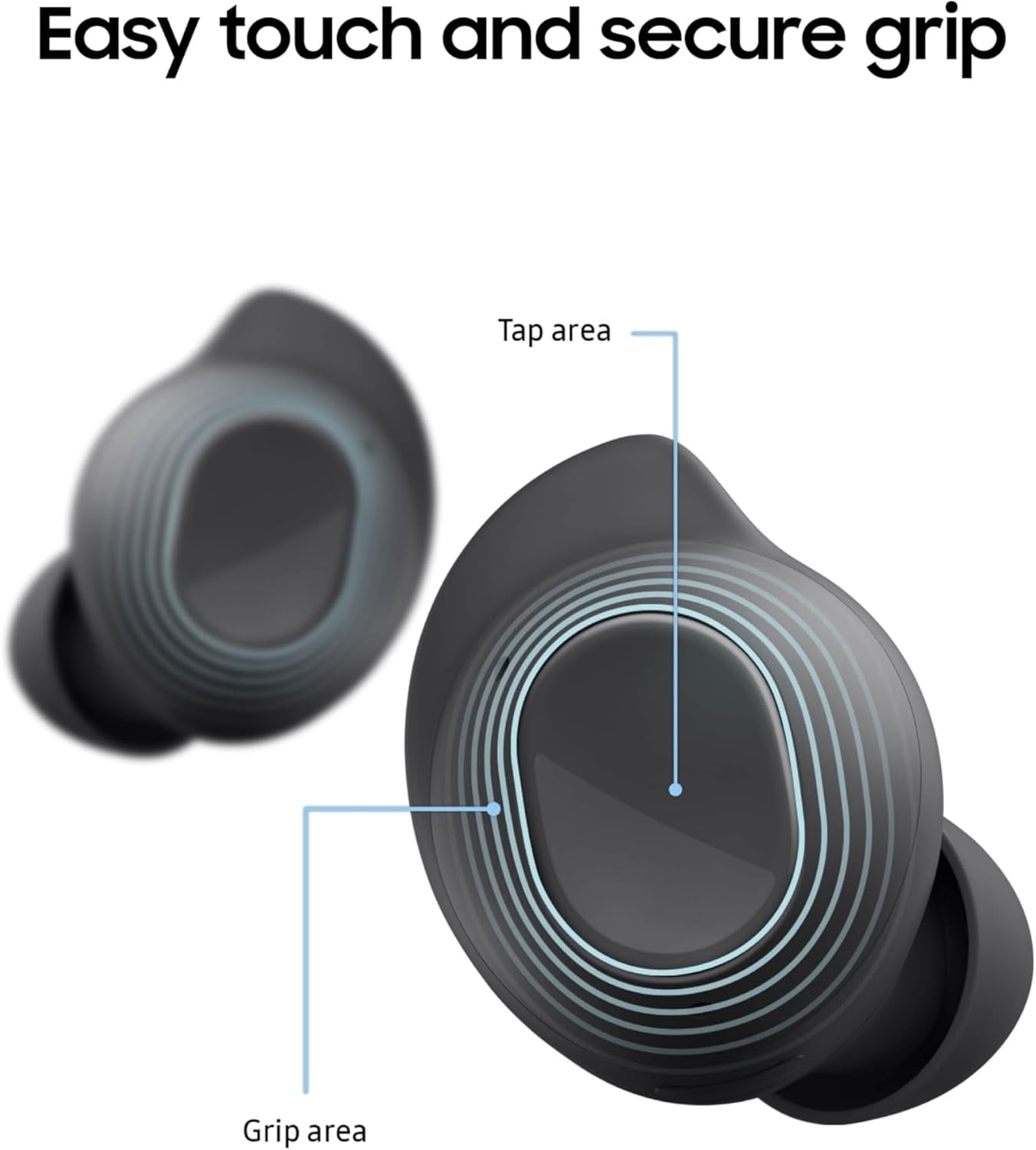 SAMSUNG Galaxy Buds Fan EditionFE SM-R400, Active Noise-Cancelling, Wireless Bluetooth v5.2 Earbuds, Android 8.0 and Up - Graphite International Version