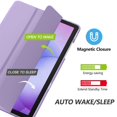 thumbnail image 4 of MoKo Case for Galaxy Tab A11+ Plus/A9+ 11-Inch 2026/2024, Slim Stand Protective Smart Cover with Hard PC Translucent Back Shell for Galaxy Tab A11+/A9 Plus Tablet, Auto Wake/Sleep, Black, 4 of 8