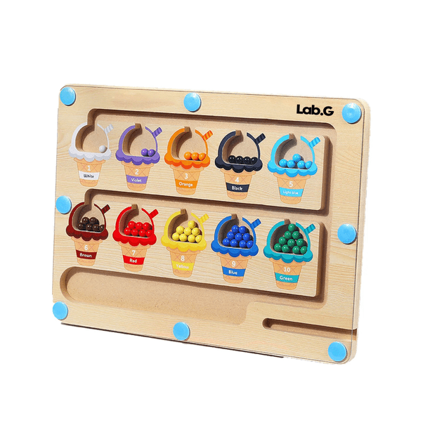 Laberinto Magnético, Juguetes Didácticos Para Niños Yogur Helado Lab.G Multicolor