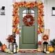 thumbnail image 1 of Decoraciones de Halloween, Acción de Gracias, Halloween, hoja de arce artificial, decoración escénica de otoño, simulación de hojas de arce para colgar en la pared, hoja de arce de plástico de ratán,, 1 of 6