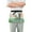 Cute Elephant with Leaf, variant on Pineapple with Sunglasses Server Apron with 3 Pockets Waterproof Waitress Waist Short Apron for Man Woman 12 Inches
