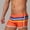 c01Orange, variant on LNWUY Men's Quick Dry Trunks Underpants Rainbow Stripe Swim Briefs Bikini Board Surf Shorts Boxer Swimwear Black XL