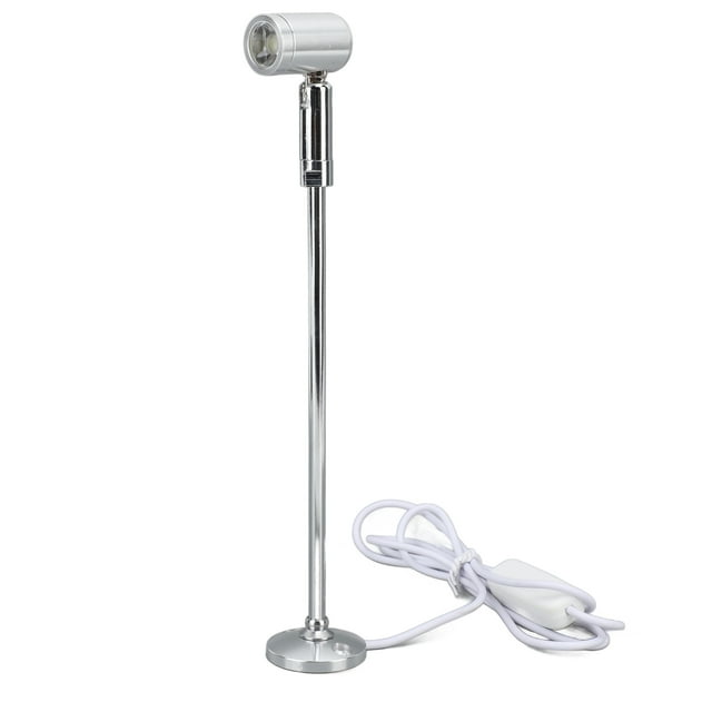 Pyhodi Standing Cabinet Spotlight, Aluminium 360 Rotatable LED Jewelry Display Spotlight, Adjustable Standing USB Powered, for Arts Painting Plants Jewelry Cabinet