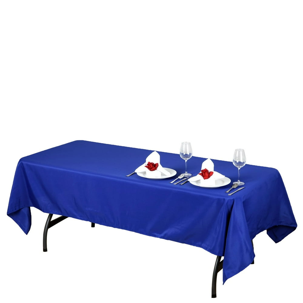 Efavormart 60x102" ROYAL BLUE Wholesale Linens Rectangle Polyester